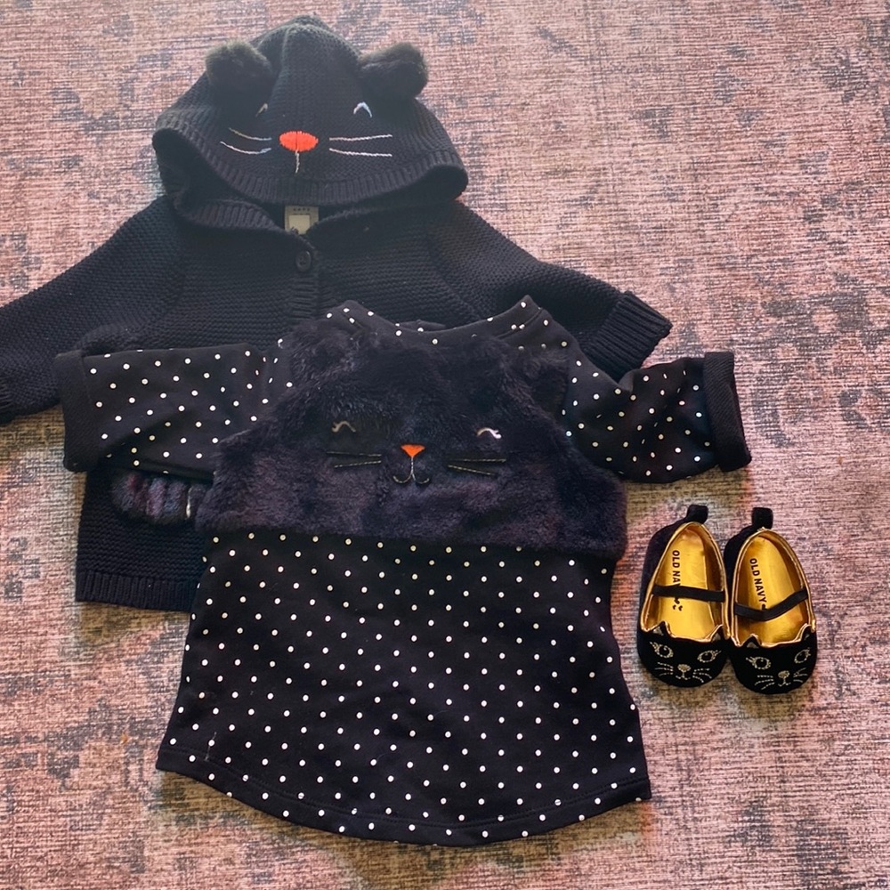 3 piece Halloween kitty set for 3-6 month old